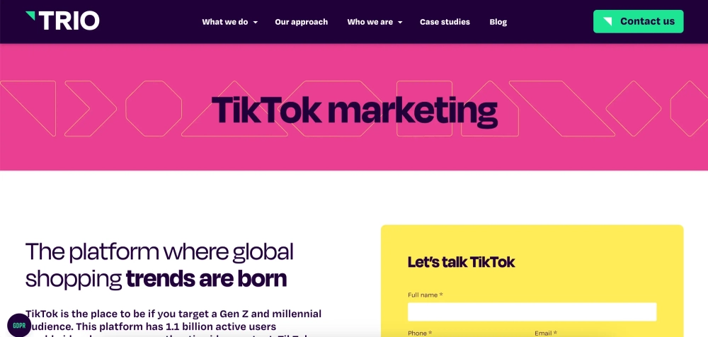 Trio Media - Leeds TikTok agency