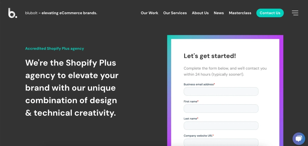 blubolt - top shopify plus agency
