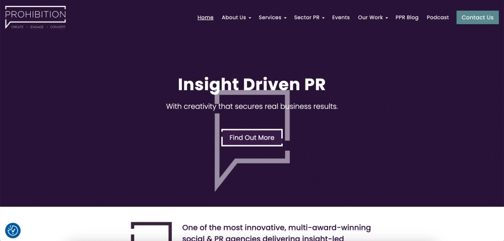 Prohibition PR - PR and Social Agency