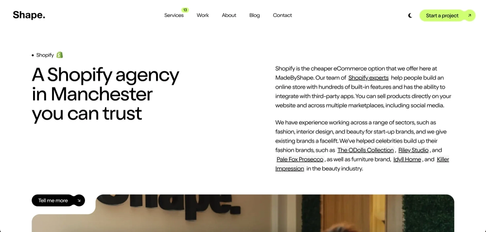 MadeByShape - Ecommerce design and development agency in Manchester