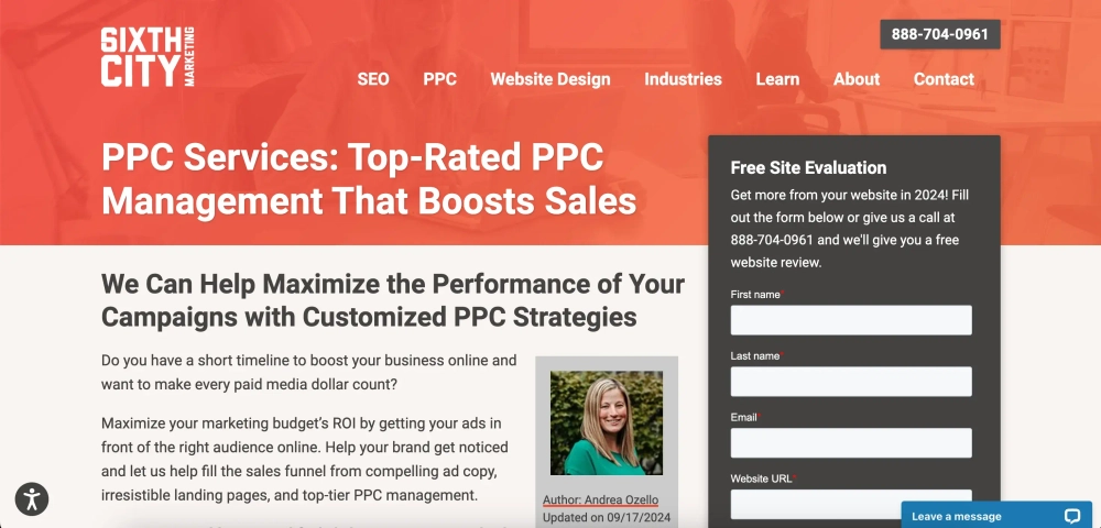 Sixth City Marketing Top Local Business & SMBs PPC Agencies