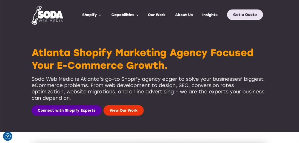 Soda Web Media Top Shopify Website Development Agencies