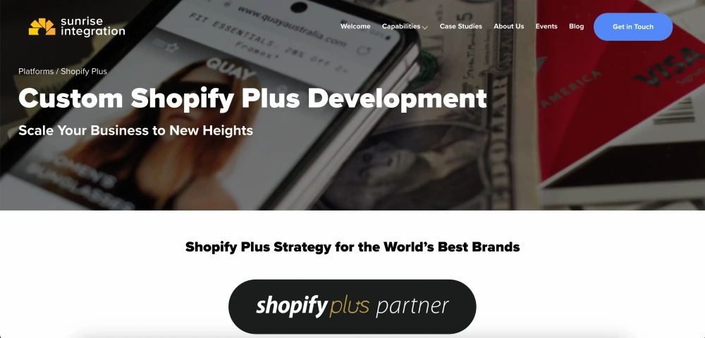 Sunrise Integration Top Shopify App Development Agencies