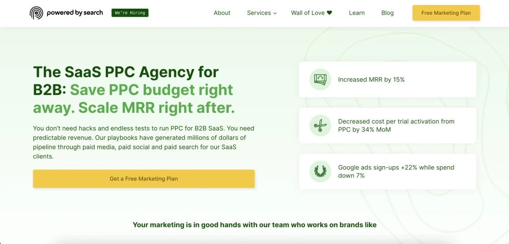 Powered by Search Google Ads for SaaS & Technology Brands