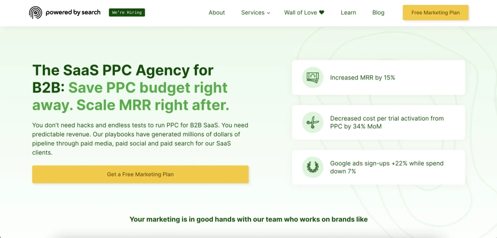 Powered by Search Google Ads for SaaS & Technology Brands