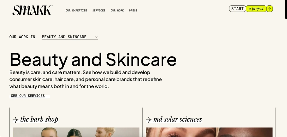 SMAKK Studios Top Beauty Creative Agencies