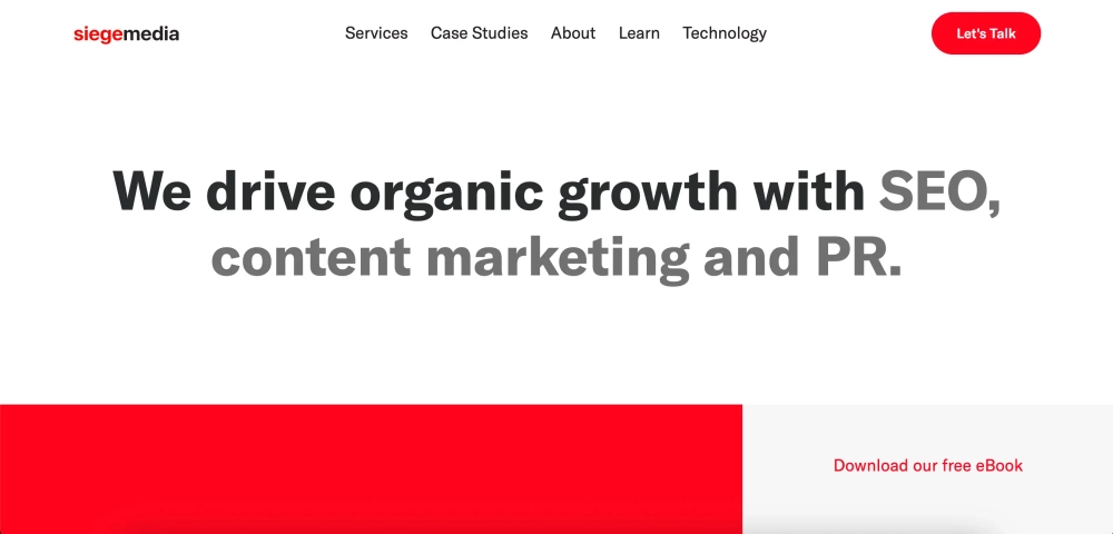 Siege Media Top SEO Content Agencies