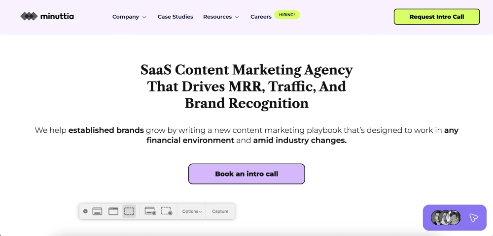 Minuttia Top SaaS & B2B Content Marketing Agencies