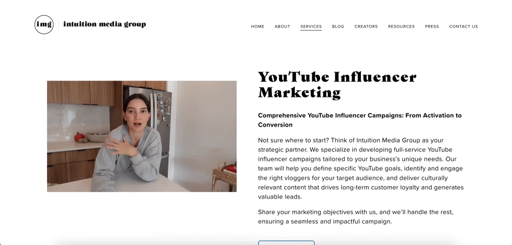 Intuition Media Group Top YouTube Influencer Marketing Agencies