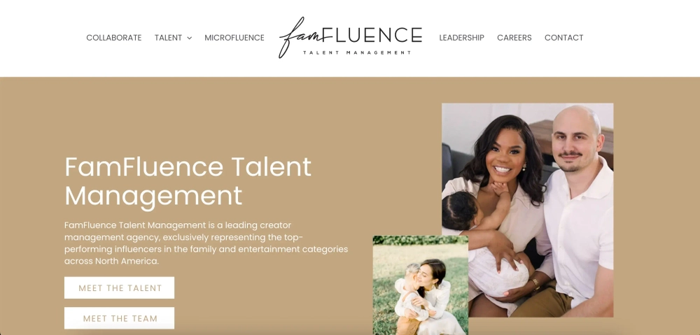 FamFluence Top Influencer Talent Agencies