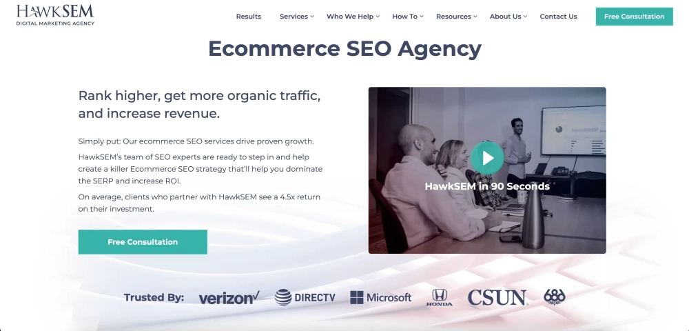 Hawk SEM Top eCommerce SEO Agencies