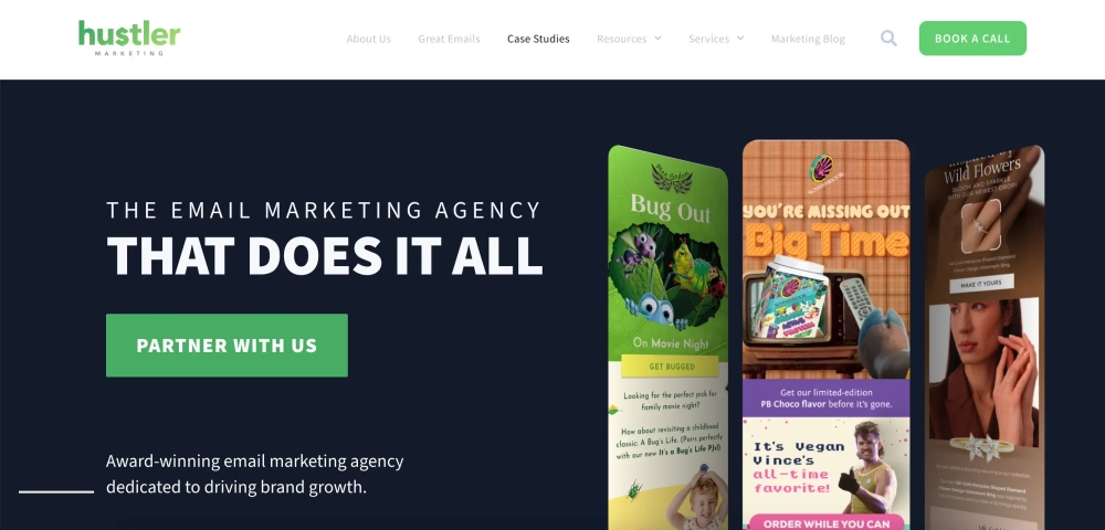 Hustler Marketing Top eCommerce Email Marketing Agencies