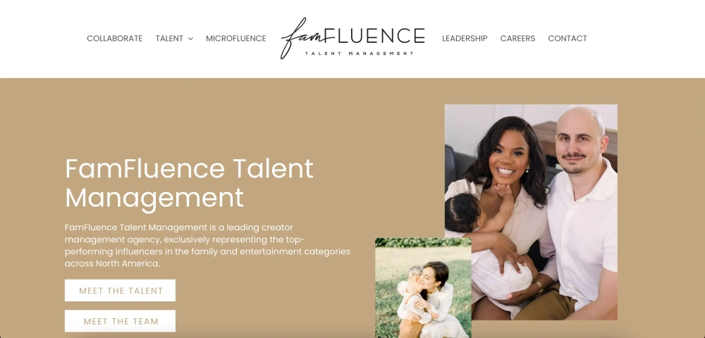 FamFluence Top Influencer Talent Agencies