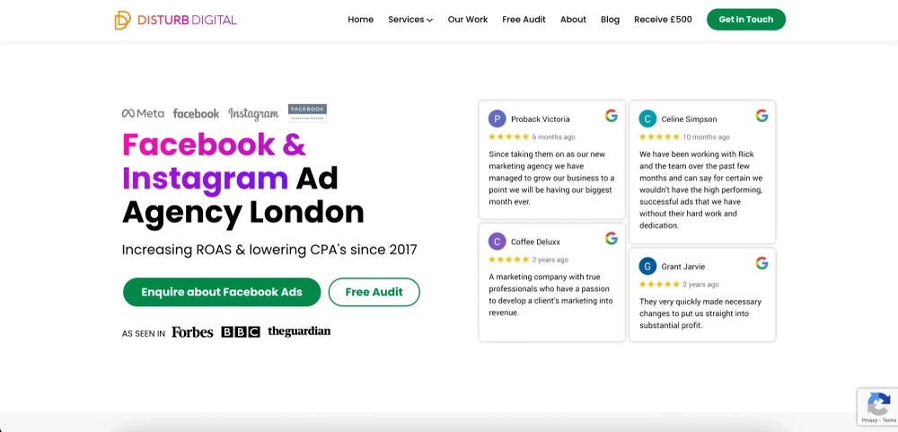 Disturb Digital - Facebook Ads agency in London