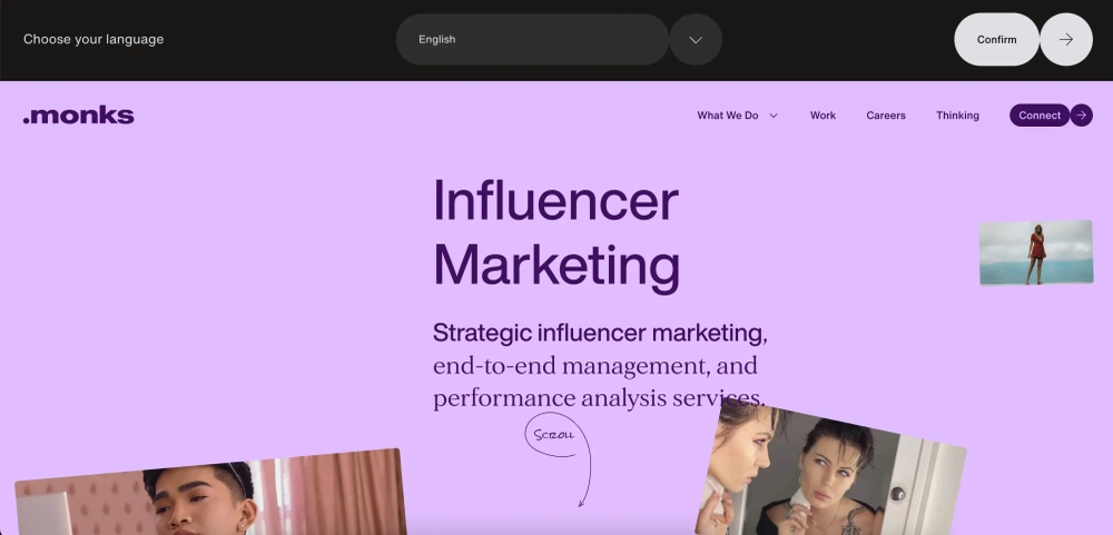 Monks - Influencer agency