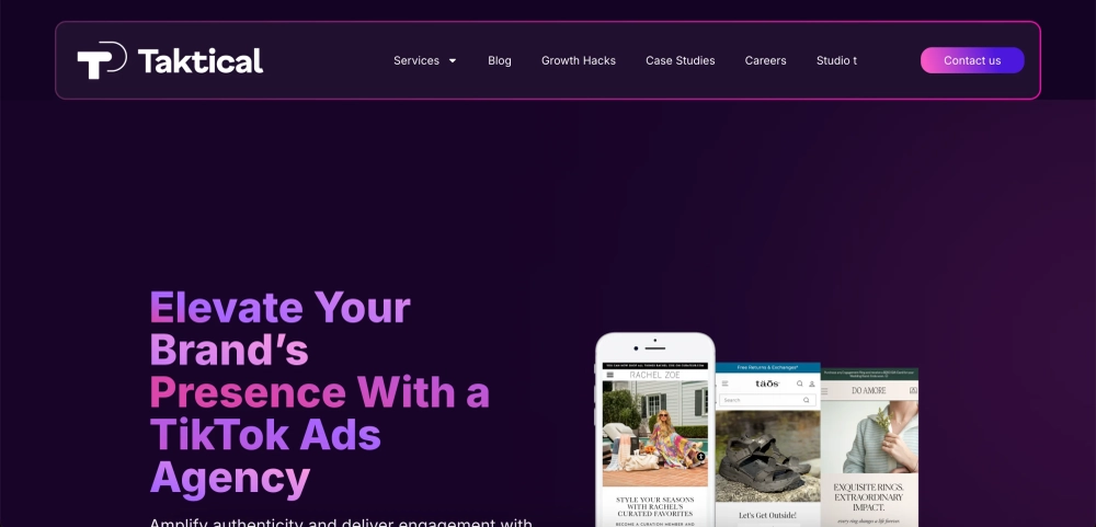 Taktical Top TikTok Ads Agencies