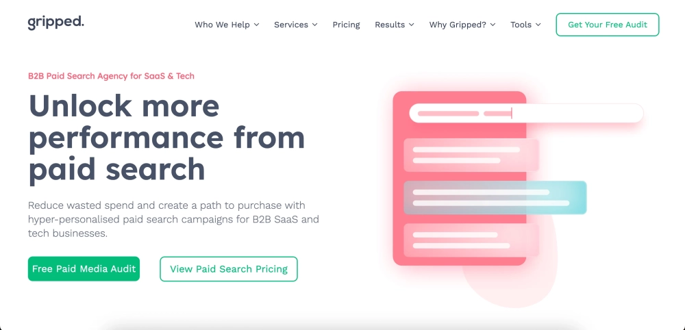 Gripped Top SaaS PPC Agencies