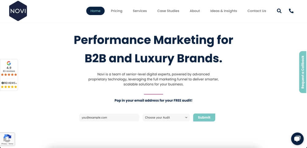 NOVI Top Google Ads Agencies for B2B Brands