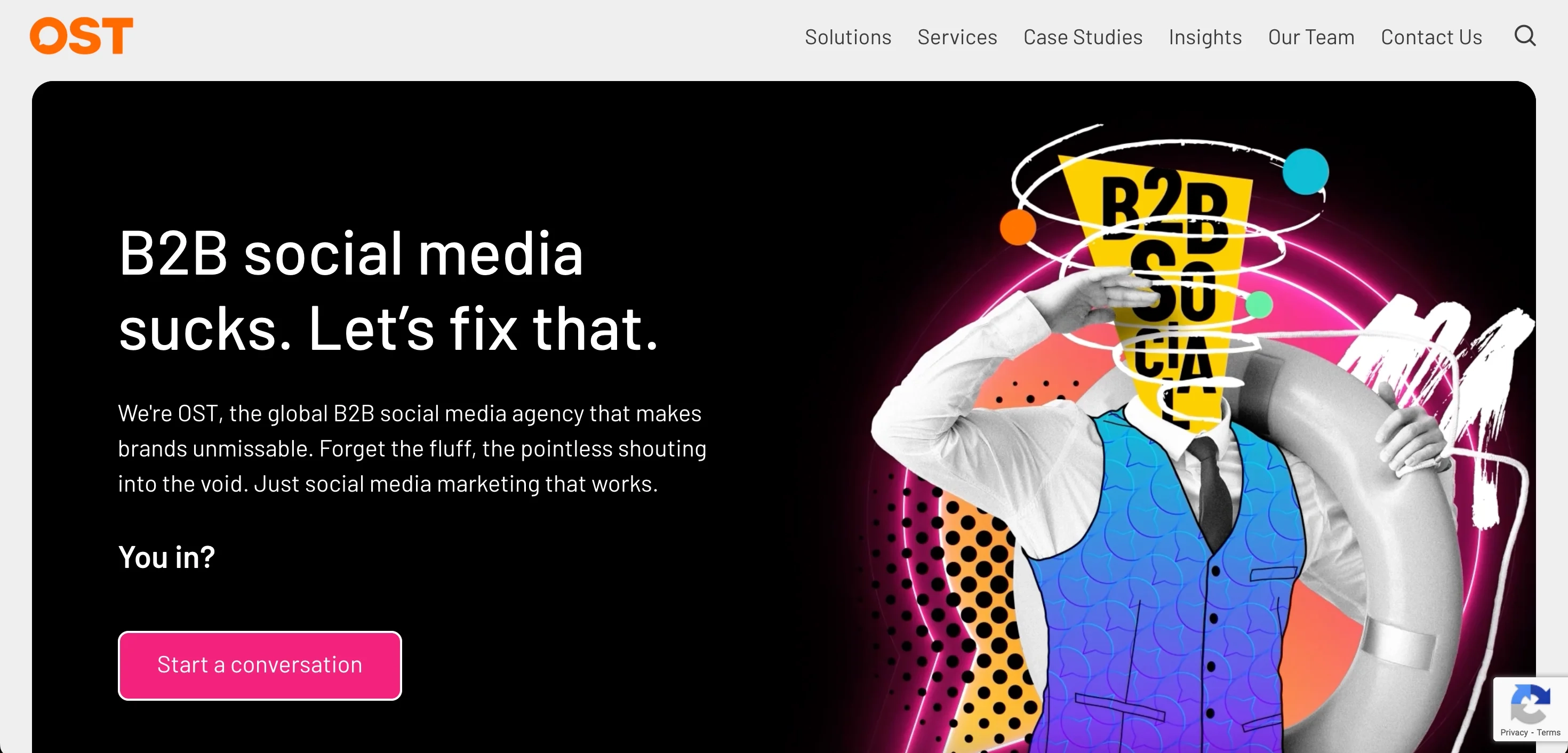 OST marketing - B2B social media agency