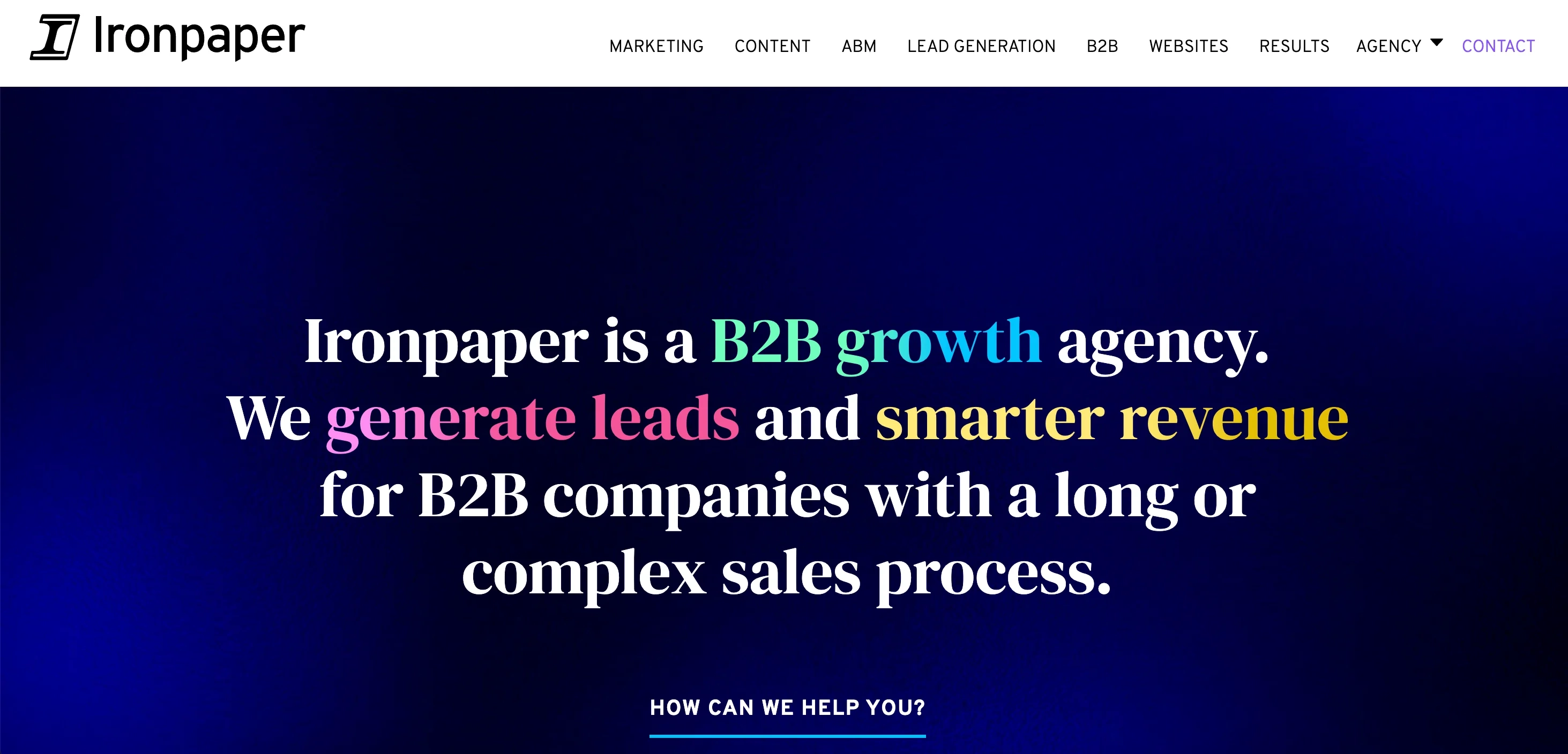 Ironpaper Top Digital Marketing Agencies for Startups