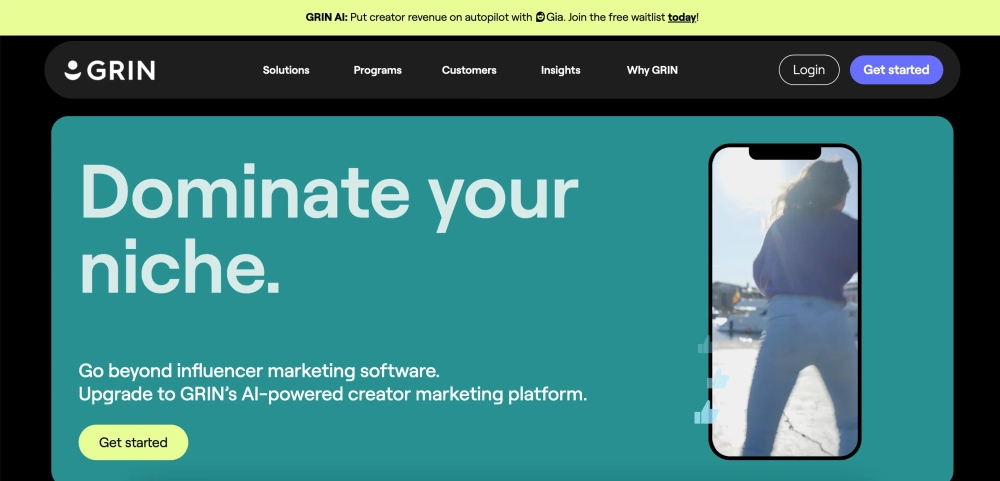 Grin - Top UGC Agencies in the US