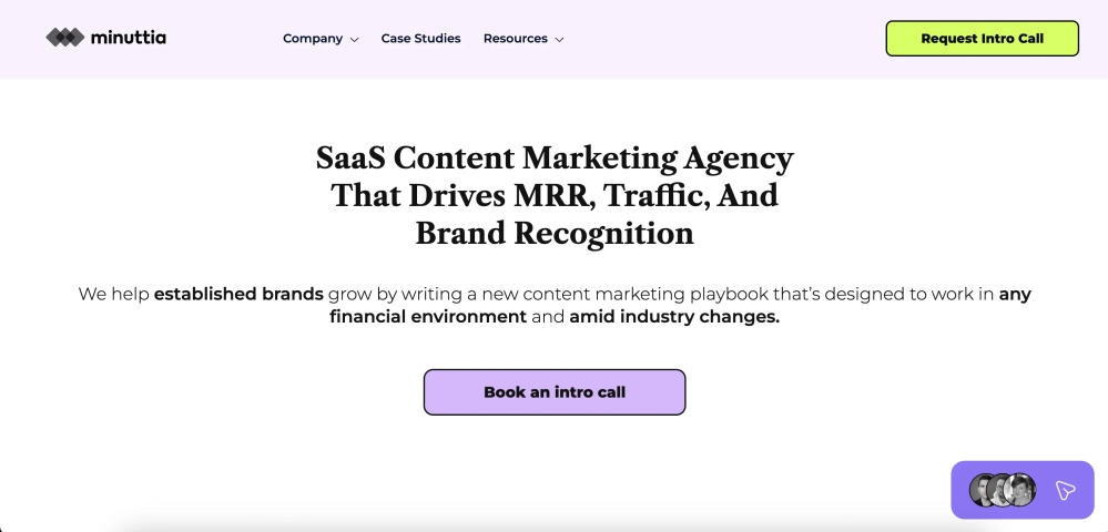 Minuttia Top SaaS & B2B Content Marketing Agencies