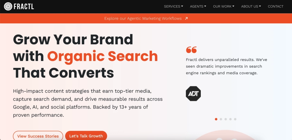 Fractl Top Content Marketing Agencies (General)