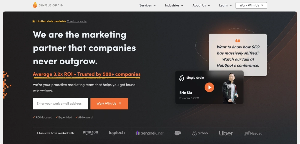 Single Grain Top 13 Travel & Tourism Marketing Agencies in the U.S.