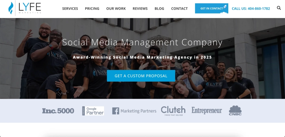 LYFE Marketing - Top Social Media Management Agencies