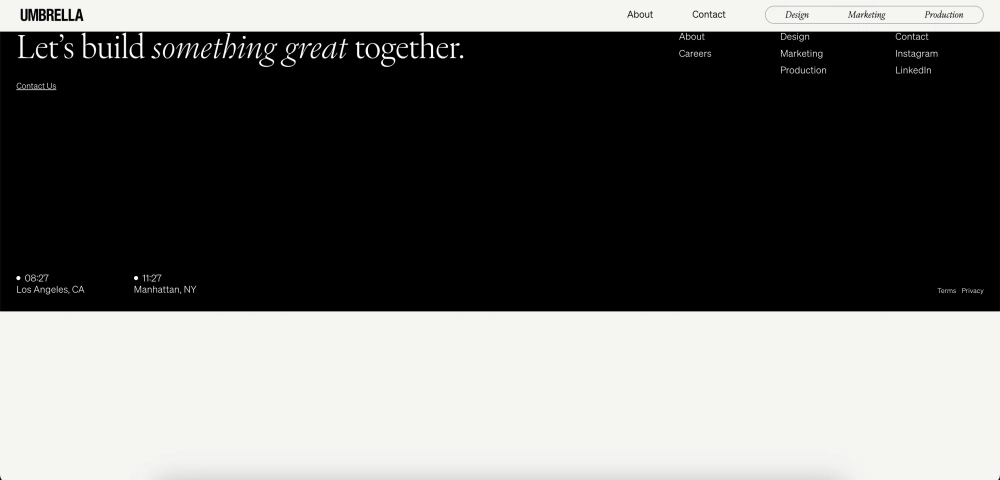 Social Media Creative Agency California - Umbrella