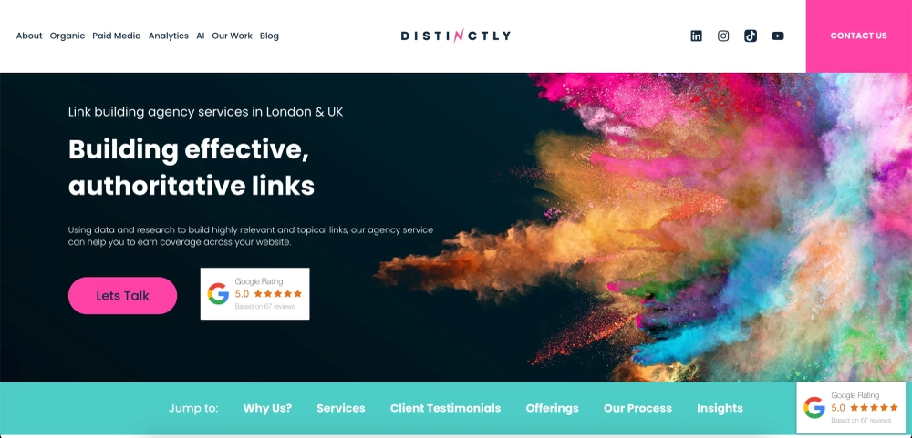 Distinctly Top Link Building SEO Agencies