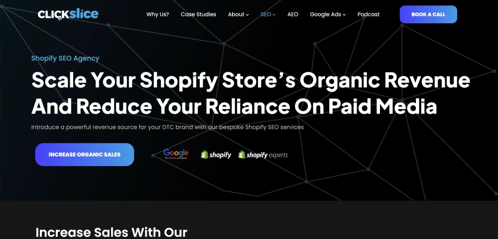 ClickSlice Top Shopify SEO Agencies