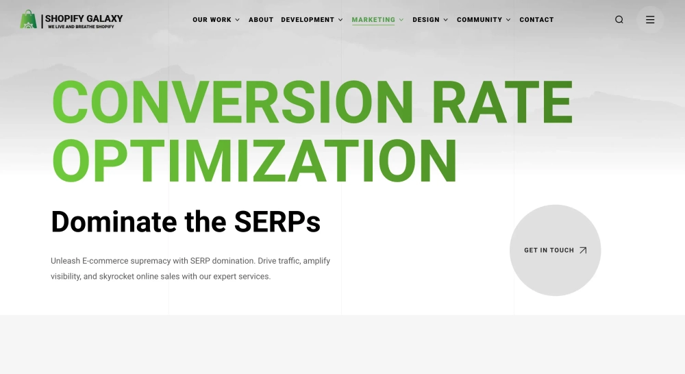 Shopify Galaxy Top Shopify Conversion Rate Optimization (CRO) Agencies