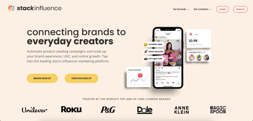 Stack Influence - Top UGC Agencies in the US
