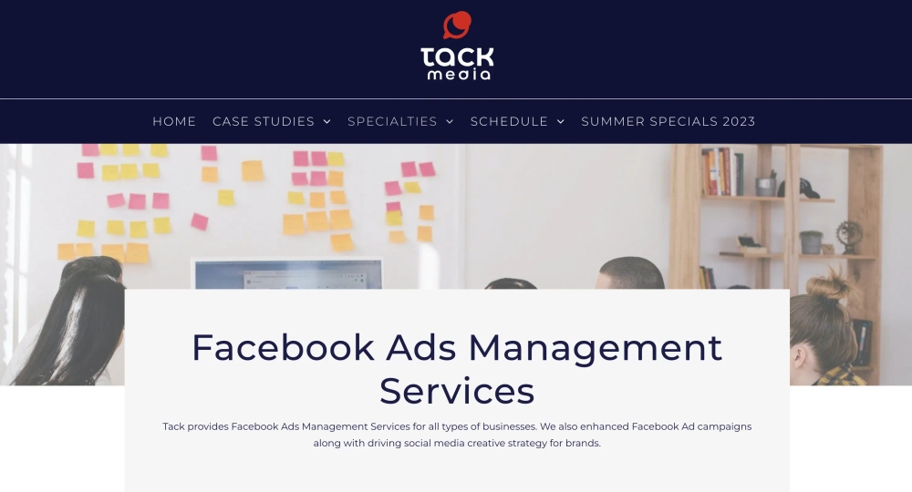 Tack Media Top Facebook Ads Agency for Startups