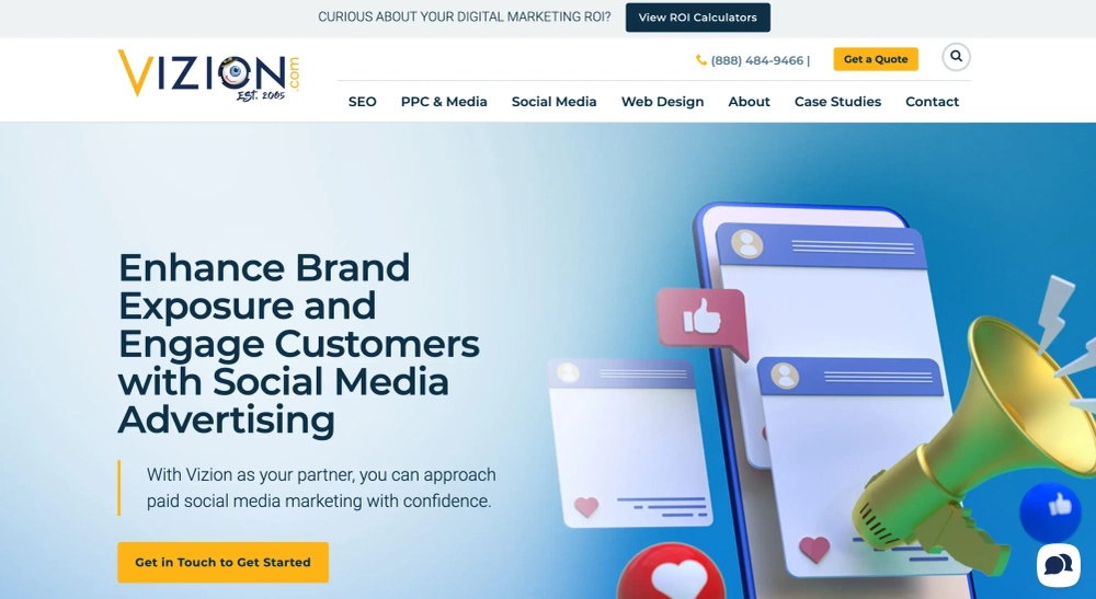 Vizion Top Paid Social Agencies