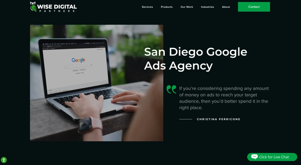 Wise Digital Google Ads for Startups