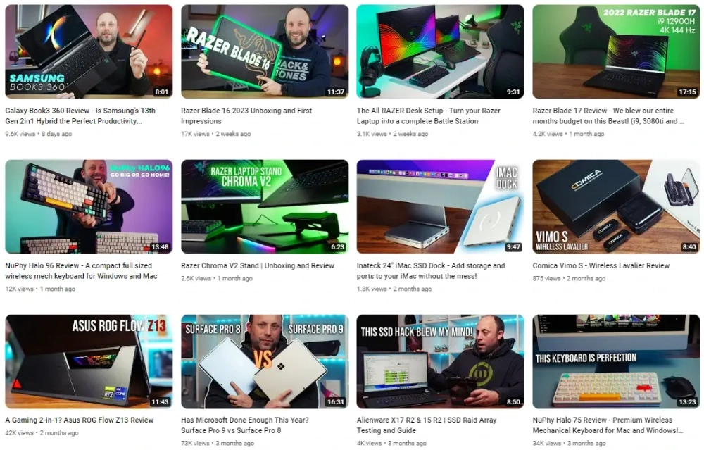 Dave Millican Top YouTube Technology Influencers in the UK