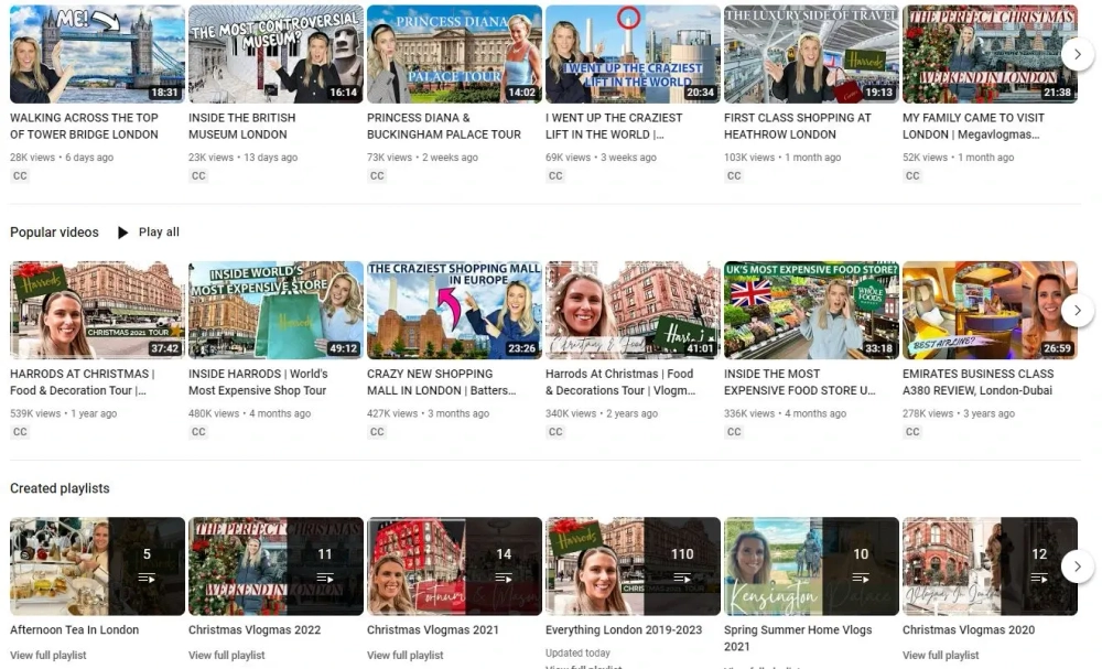 Top YouTube Travel Vlogger Influencers in the UK Hannah Ricketts