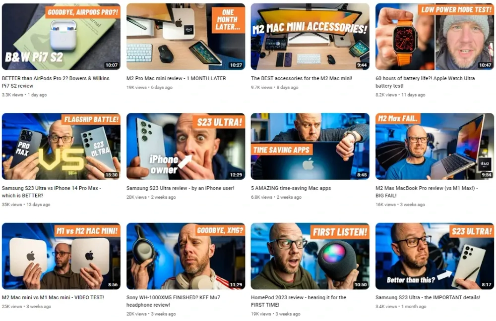 Mark Ellis Top YouTube Technology Influencers in the UK