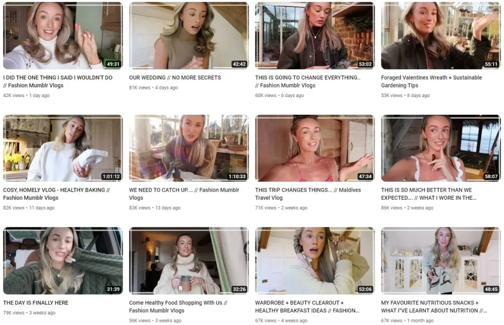 Top YouTube Lifestyle Vloggers in the UK Josie
