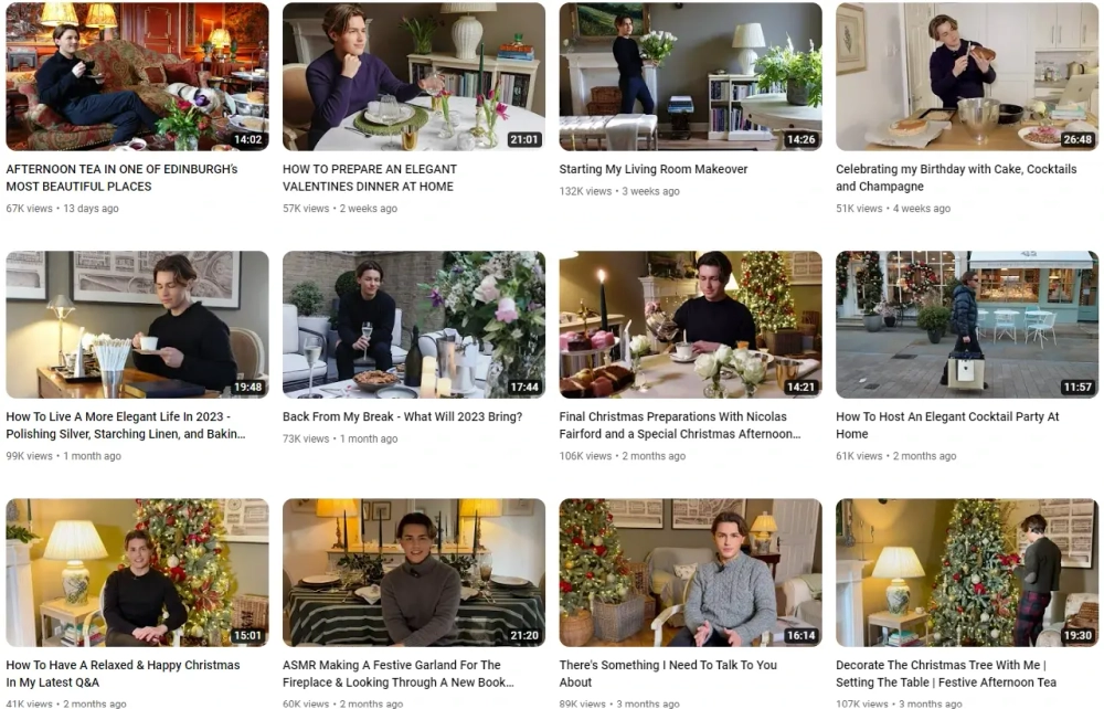Nicolas Fairford Top YouTube Interior Influencers in the UK