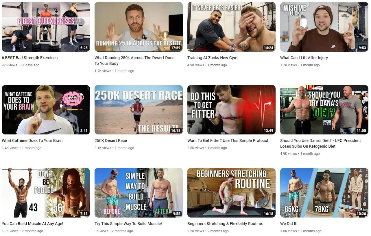 Top YouTube UK Fitness Influencers
