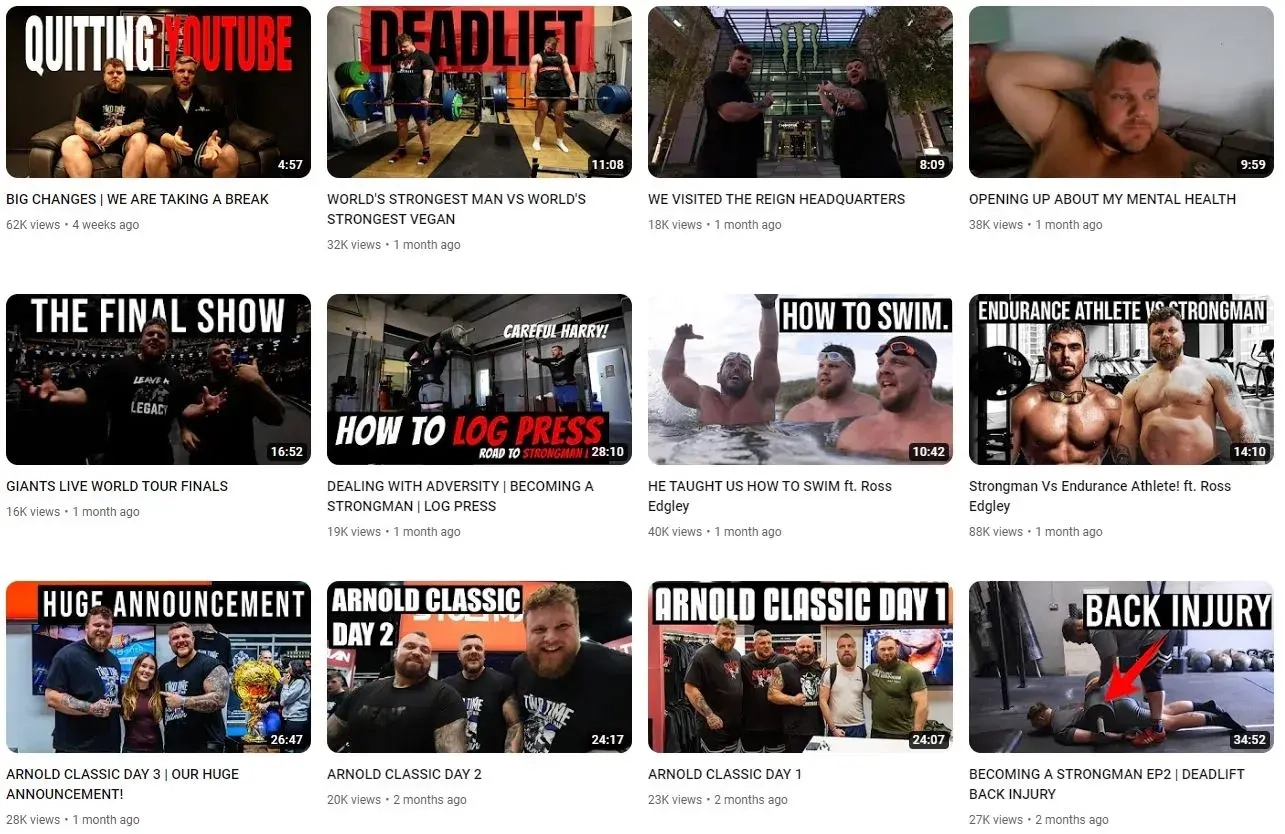 Top YouTube UK Fitness Influencers