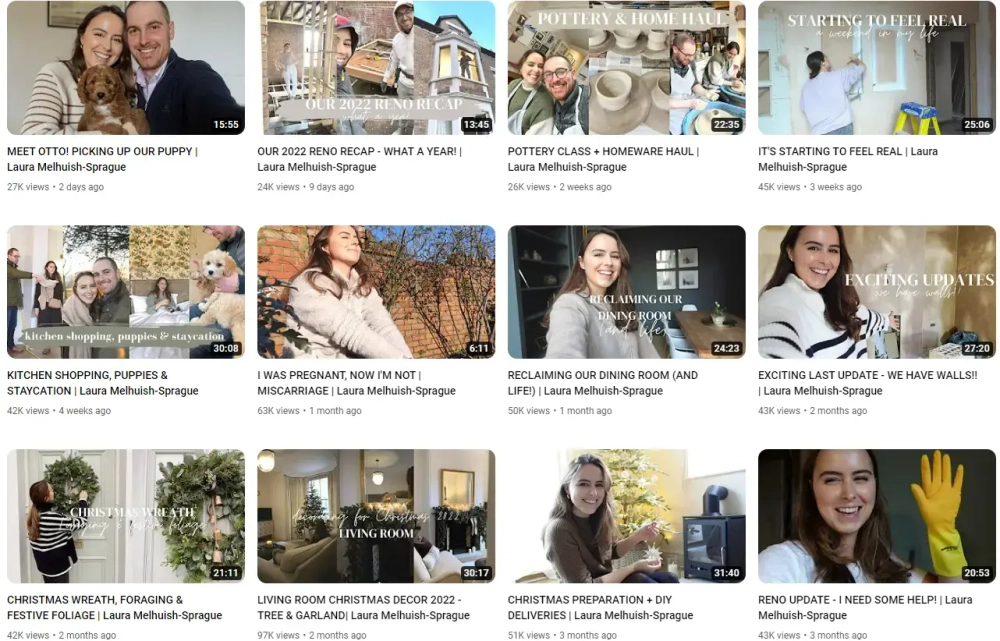 Laura Melhuish-Sprague Top YouTube Interior Influencers in the UK