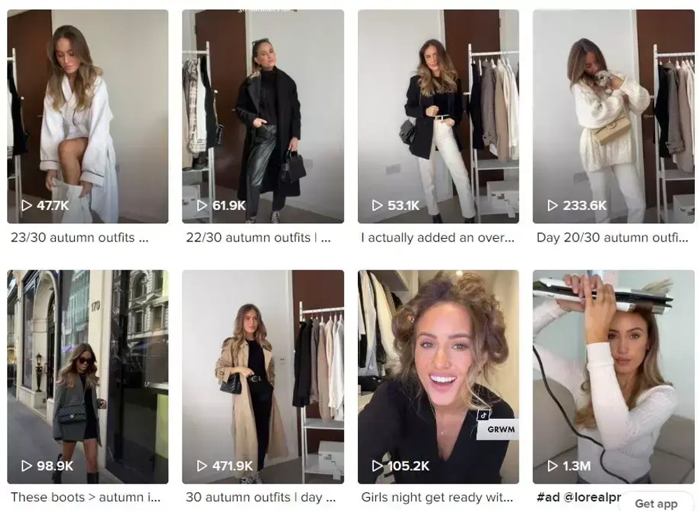 Best TikTok Fashion Influencers - Kate Hutchins