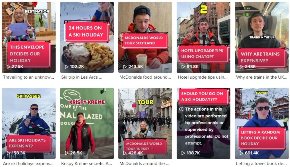 Top TikTok Travel Influencers in the UK Ryan & Jade