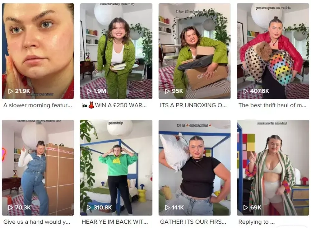 Best TikTok Fashion Influencers - Francesca Perks