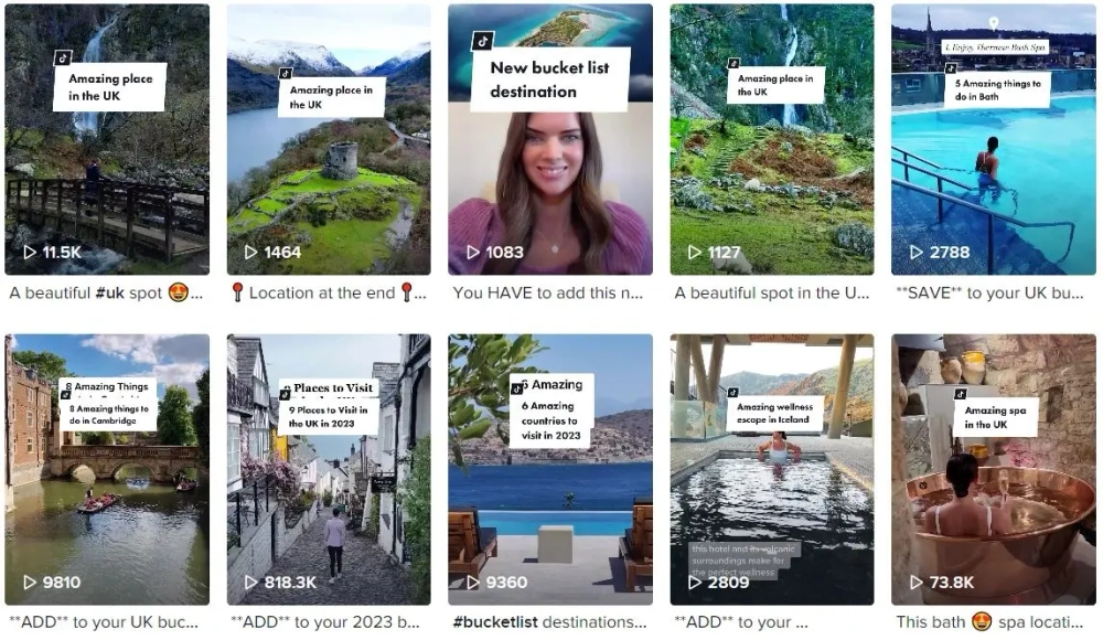 Top TikTok Travel Influencers in the UK Amy Berry