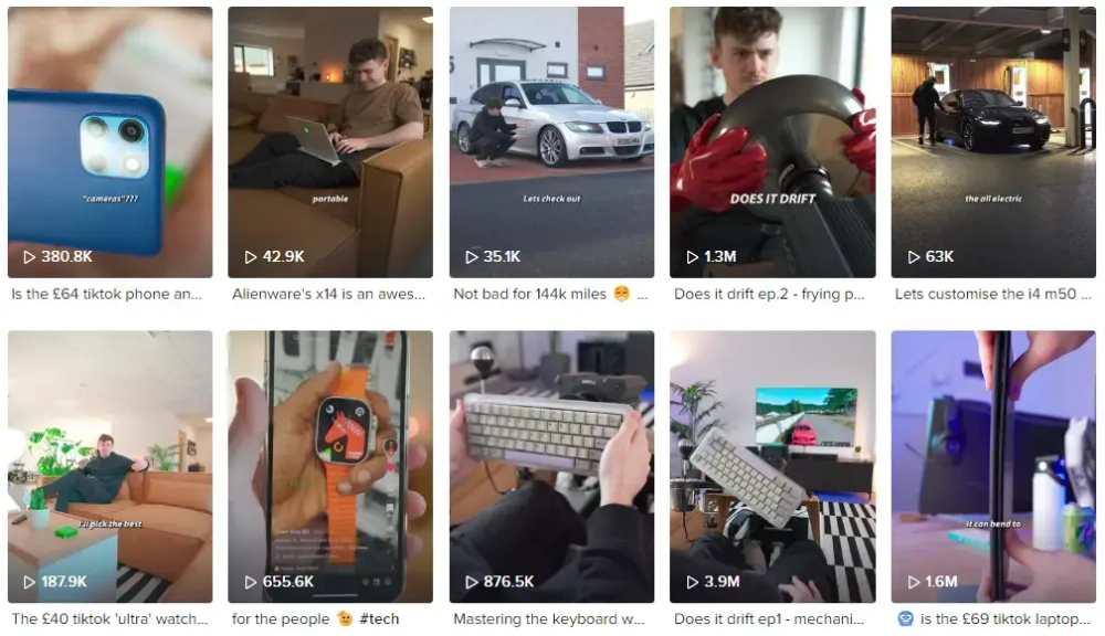 Arki Top TikTok Technology Influencers in the UK